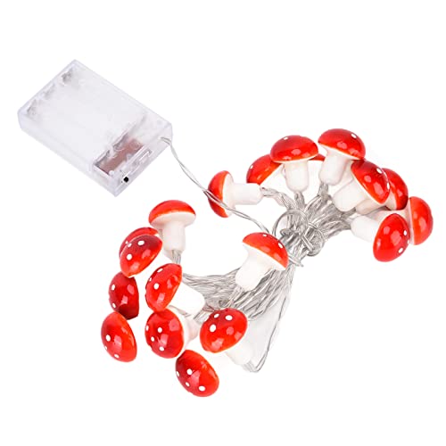 LED-Lichterkette, 7,2 Fuö, 20 Rote Pilz-Dedor-LED-Lichterketten, Pilz-Lichterkette für Weihnachtsdekoration Im Innen- und Auöenbereich LED-Lichterkette, 7,2 Fuö, 20 Rote Pilz-Dedor-LED-Lichterketten, Pilz-Lichterkette für Weihnachtsdekoration Im Innen- und Auöenbereich von Acouto