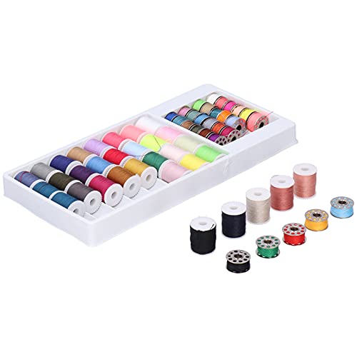 Nähfadenfäden -Gewinde -Set -Nähfaden -Fadenfarbe 32pcs Spulengewinde 28pcs Metall -Spulenfaden Haushalt Zubehör - Eintauchen Sie das Nähen, das 28 von Acouto