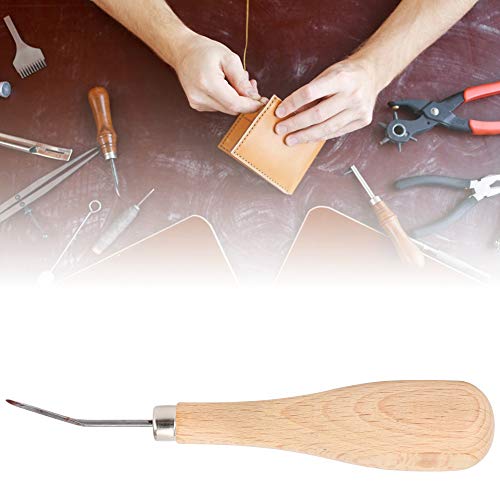 Rhombus Awl Stahlkegel Punchin Rhombus Awl Stahlkegel Stanzleder Werkzeug Buchengriff Point Awl 3mm Haltbarkeit. Qualität und Erfahrung von Bis zu Beispiellose (3 mm) (4mm) (5-6mm) (Gebogener Kopf) von Acouto