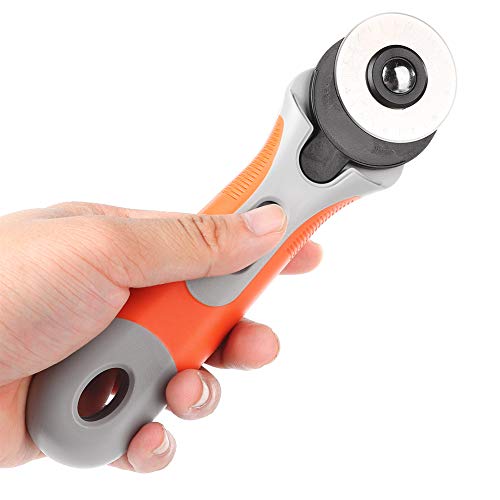 Rollschneider, Dehnbares Schneidrad, Effizienter 45-mm-Drehschneider für Papier, Stoff, Leder mit Rutschfestem Griff, Hochpräzises Bastelwerkzeug Rollschneider, Dehnbares Schneidrad, Effizienter 45-mm-Drehschneider für Papier, Stoff, Leder mit Rutschfestem Griff, Hochpräzises Bastelwerkzeug von Acouto