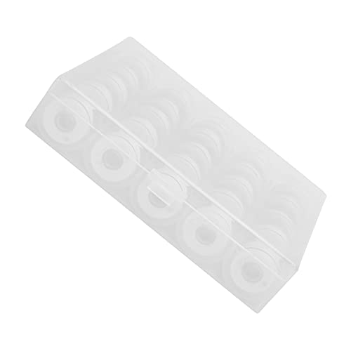 Spulen mit Threadembroidery T 25pcs Spulen mit Gewindewicklung Draht Transparente Spulen für Stick- und Nähmaschinen. (Transparentes Spulenkabel) von Acouto