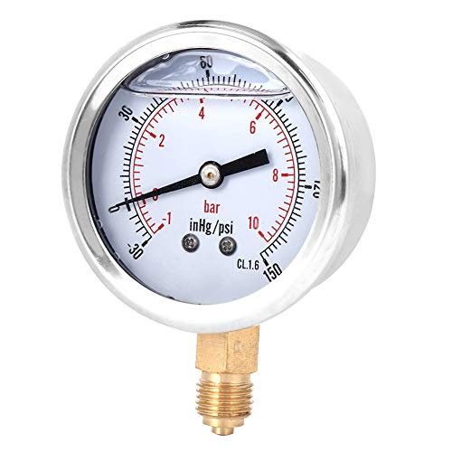 TS PGGZ604-10BAR 1/4 Y60 Radial ölgefüllte Vakuumdruckmesser Manometer in Maschinen, Erdöl, Industrie, Metallurgie, Bergbau, Strom und Anderen Abteilungen. Zeigertyp von Acouto