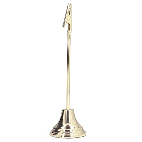 Tabellennummer Halter Bequemer Praktischer Stabiler Attraktiver Deco Photo Stand für OfficeBlack Table Number HolderCard StandPhoto Hold Zur Verwendung von DIY -Datei die (GOLD) von Acouto