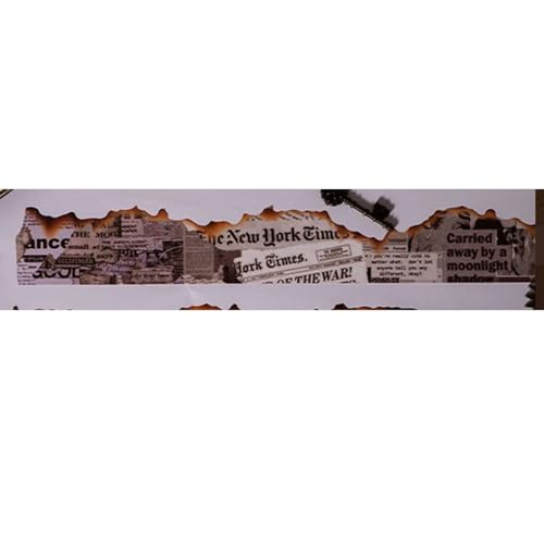 Vintage-Waschband, dekoratives Klebeband mit Zeitungsmuster, hochwertiges Papier für Bastelarbeiten, Geschenkverpackungen, Scrapbooking, Planner Journal Vintage-Waschband, dekoratives Klebeband mit Zeitungsmuster, hochwertiges Papier für Bastelarbeiten, Geschenkverpackungen, Scrapbooking, Planner Journal von Acouto