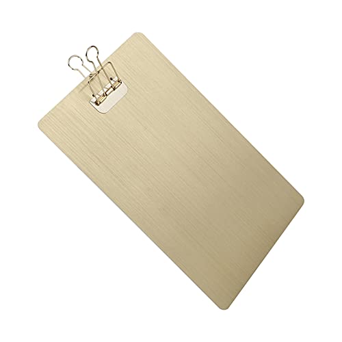 Zwischenablage Suspensible Rost Proof Weast Probess Scratch Eisen Metall -Zeichenbrett Ordner Zum Schreiben von Paintinggold ClipboardClip Boardmetal CL CL Verschiedene Orte Gehalten (GOLD) von Acouto