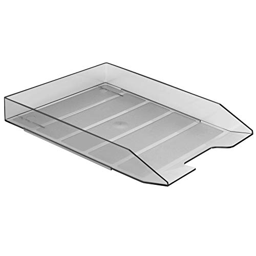 Acrimet Briefablage Stapelbar Frontlader (A4 Format) (Grau) (1 Stück) von Acrimet