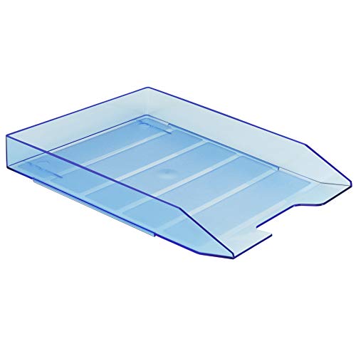 Acrimet Briefablage Stapelbar Frontlader (A4 Format) (Transparent Blau) (1 Stück) von Acrimet