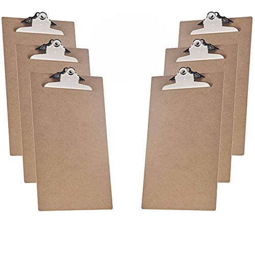 Acrimet Professionelles Klemmbrett im Legalformat - Jumbo-Clip, Hartfaserplatte, glatte Oberfläche, FSC-zertifiziert (6er-Pack) von Acrimet