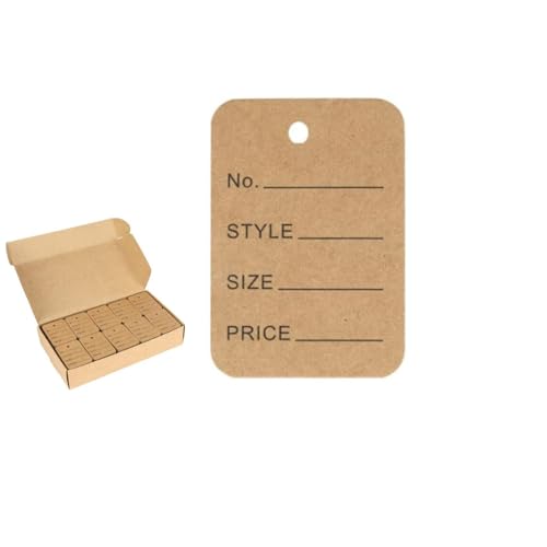 1000 Stück Geschenkanhänger aus Kraftpapier,3,2 cm x 5 cm,Etiketten Schmucketiketten,Preisschilder Kleinen,handgemachte Etiketten für Preisschilder,Hängeetiketten Schmucketiketten Preisetiketten 1000 Stück Geschenkanhänger aus Kraftpapier,3,2 cm x 5 cm,Etiketten Schmucketiketten,Preisschilder Kleinen,handgemachte Etiketten für Preisschilder,Hängeetiketten Schmucketiketten Preisetiketten von Acrylic