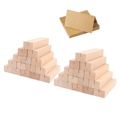 Acrylic 30 Stück Holz-Kartenhalter, für Restaurants, Hochzeiten, Bankette, Partys, Feiern Acrylic 30 Stück Holz-Kartenhalter, für Restaurants, Hochzeiten, Bankette, Partys, Feiern von Acrylic