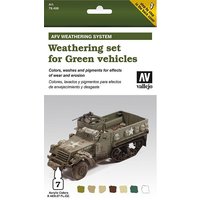 AFV Weathering System - Green Vehicles von Acrylicos Vallejo