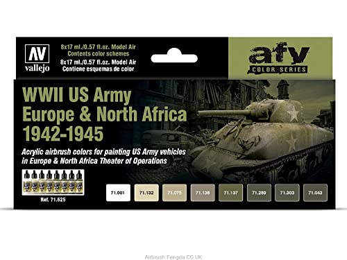 Farb-Set, WWII US Army Europa & Nordafrika, 1942-1945 Farb-Set, WWII US Army Europa & Nordafrika, 1942-1945 von Vallejo