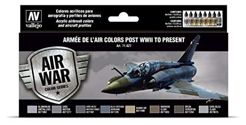 Acrylicos Vallejo 071627 Farb-Set, Armee de l Air, ab 1945 Modellbau Acrylicos Vallejo 071627 Farb-Set, Armee de l Air, ab 1945 Modellbau von Vallejo