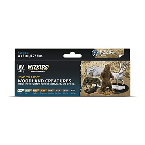 Acrylicos Vallejo 080254 Farb-Set, WizKids Woodland Creatures, 8 x 8 ml Modellbau, 8 Count (Pack of 1) Acrylicos Vallejo 080254 Farb-Set, WizKids Woodland Creatures, 8 x 8 ml Modellbau, 8 Count (Pack of 1) von Vallejo