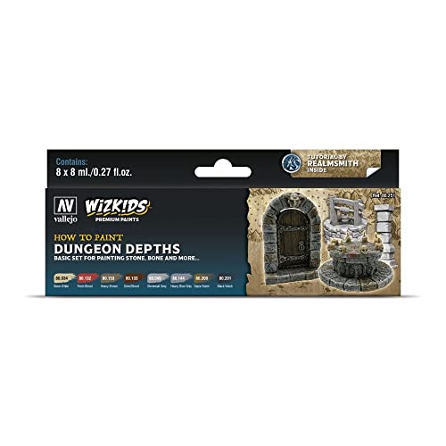 Acrylicos Vallejo 214959 80251 Farb-Set, WizKids Dungeon Depths, 8 x 8 ml Modellbau, Verschieden Acrylicos Vallejo 214959 80251 Farb-Set, WizKids Dungeon Depths, 8 x 8 ml Modellbau, Verschieden von Vallejo
