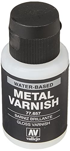 Acrylicos Vallejo 77657` AV Vallejo Metallfarbe, glänzend, 32 ml (1er Pack) von Vallejo