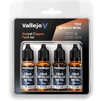 Antikes Kupfer - Farbset - 4 x 18 ml von Acrylicos Vallejo