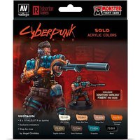 Cyberpunk, Jonathan Warlock Powers (8 x 17 ml) von Acrylicos Vallejo