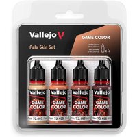 Farb-Set Blasse Haut (4 x 18 ml) von Acrylicos Vallejo