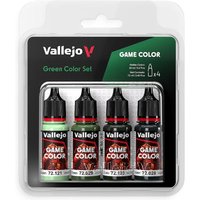 Farb-Set Grün (4 x 18 ml) von Acrylicos Vallejo