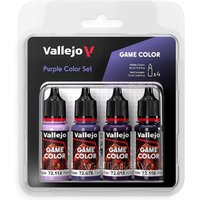 Farb-Set Purpur (4 x 18 ml) von Acrylicos Vallejo