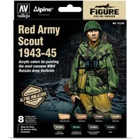 Farb-Set inkl. Figur - Rote Armee - Späher 1943 - 1945 (8 x 17ml) von Acrylicos Vallejo