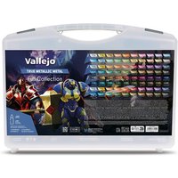 Farbkoffer - True Metallic Metal - 80 x 18 ml von Acrylicos Vallejo