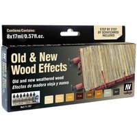 Alt/Neu Effekt Holz - Farbset - 8 x 17 ml von Acrylicos Vallejo