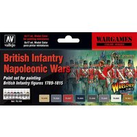 Farbset, Britische Infanterie, Napoleonische Kriege von Acrylicos Vallejo