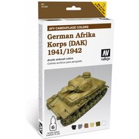 Deutsch Afrika-Corps - Farbset - 6 x 8 ml von Acrylicos Vallejo