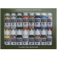 Farbset, Folkstone Basics, 16 x 17ml von Acrylicos Vallejo