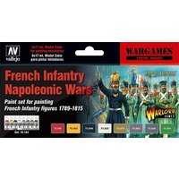 Farbset, Französische Infanterie, Napoleonische Kriege von Acrylicos Vallejo