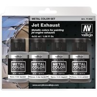 Farbset, Metall, Auspuff Farbset, Metall, Auspuff von Acrylicos Vallejo