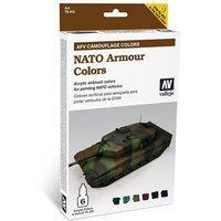 Nato Tarnung - Farbset - 6 x 8 ml von Acrylicos Vallejo