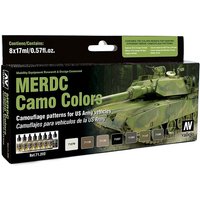 US Army MERDC Tarnung - Farbset von Acrylicos Vallejo