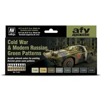 Kalter Krieg bis heute - Russische Grünmuster - Farbset - 8 x 17 ml von Acrylicos Vallejo