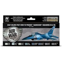 USAF 1940er bis heute - Aggressor Squadron - Part 3 - Farbset - 8 x 17 ml von Acrylicos Vallejo