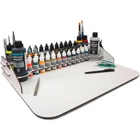Farbständer mit Arbeitsplatte - 50 x 37 cm von Acrylicos Vallejo