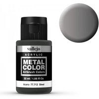 Metal Color 712 - Stahl, 32 ml von Acrylicos Vallejo