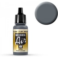 Model Air - Medium Gunship Gray - Grundierung Grau (Grey Primer) - 17 ml von Acrylicos Vallejo