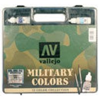 Model Color Military Colours (72 Farben, 3 Pinsel) von Acrylicos Vallejo
