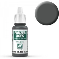 Panzer Aces 006 Dark Rubber 17 ml von Acrylicos Vallejo