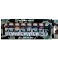 Panzer Aces Set No1 (8 Farben) (Rust, Tracks, Rubber) von Acrylicos Vallejo