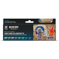 WizKids Arcane Elements - Farb-Set 8 x 8 ml von Acrylicos Vallejo