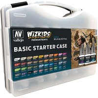 WizKids Basic Start-Set - Farb-Set 40 x 8 ml von Acrylicos Vallejo