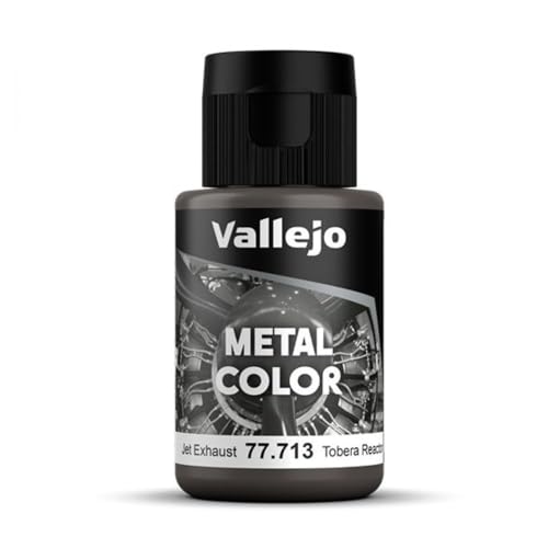 Vallejo Metallfarbe | Jet Exhaust 32 ml (1.08 fl.oz.) | Reproduziert verschiedene metallische Oberflächen originalgetreu Vallejo Metallfarbe | Jet Exhaust 32 ml (1.08 fl.oz.) | Reproduziert verschiedene metallische Oberflächen originalgetreu von Acrylicos Vallejo