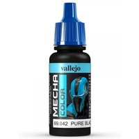 reines Schwarz, 17 ml reines Schwarz, 17 ml von Acrylicos Vallejo