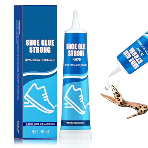 50ml Schuhkleber Extra Stark, Schuhsohlenkleber Transparent Wasserfest, Schnell Trocknend Kleber Textilkleber für Schuhe, Sportschuhe, Lederschuhe, Stiefel, Sandalen von Actsime
