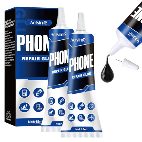 Handy Display Kleber, 15ml*2 Black Handy Kleber Extra Stark, Toluolfreier Display Kleber Mächtiger Mehrzweckkleber für Elektronik, Gehäuseteile, Display, Touchscreen Handy Display Kleber, 15ml*2 Black Handy Kleber Extra Stark, Toluolfreier Display Kleber Mächtiger Mehrzweckkleber für Elektronik, Gehäuseteile, Display, Touchscreen von Actsime