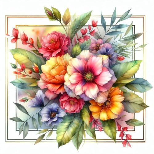 Acudotr Blume Diamond Painting Erwachsene Set, 5D Diamant Painting Kits Bilder für Erwachsene, DIY Diamant Malerei Diamond Art Kits Set für Wanddekor, 30x30cm Acudotr Blume Diamond Painting Erwachsene Set, 5D Diamant Painting Kits Bilder für Erwachsene, DIY Diamant Malerei Diamond Art Kits Set für Wanddekor, 30x30cm von Acudotr